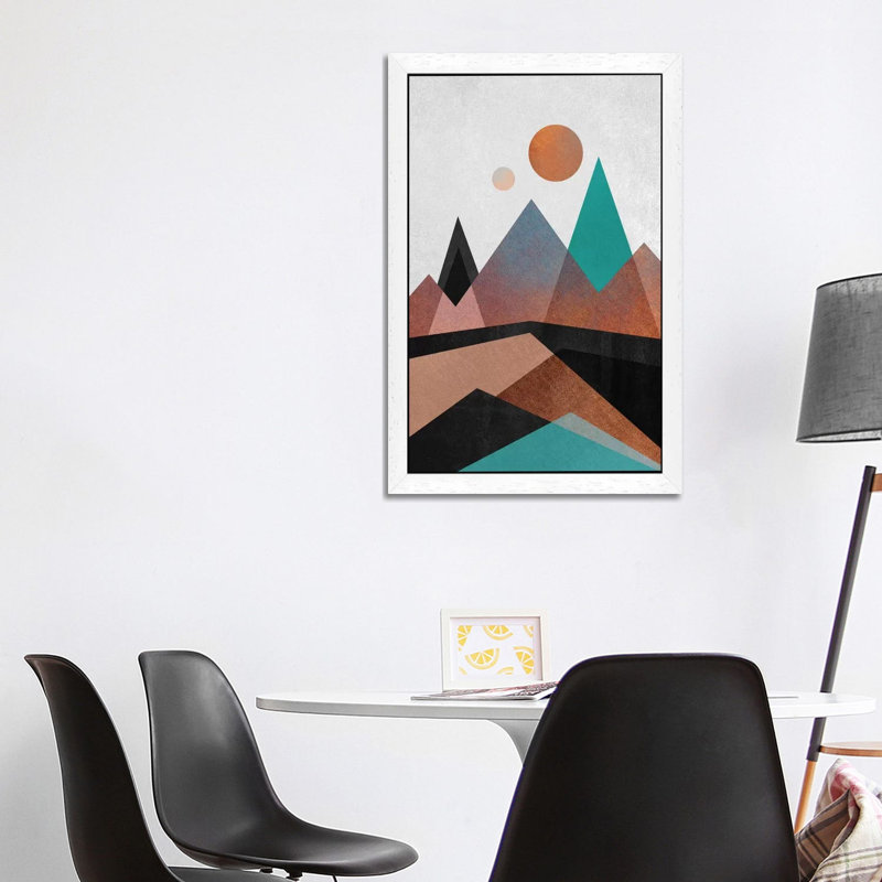 Copper Mountains - Floater Frame Print on Canvas, White Framed, 152.5 cm H x 101.5 cm W