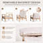 Chaise longue d'extérieur avec coussins Lott