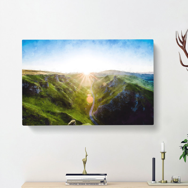 Winnats Pass Hope Valley - Wrapped Canvas, 35cm H x 50cm W x 3cm D