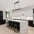10-Light Dimmable Linear Kitchen/Island Chandelier