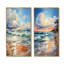 «Coastal Tranquility Horizon», ensemble d'art mural sur toile océan-1087836827-1087836825