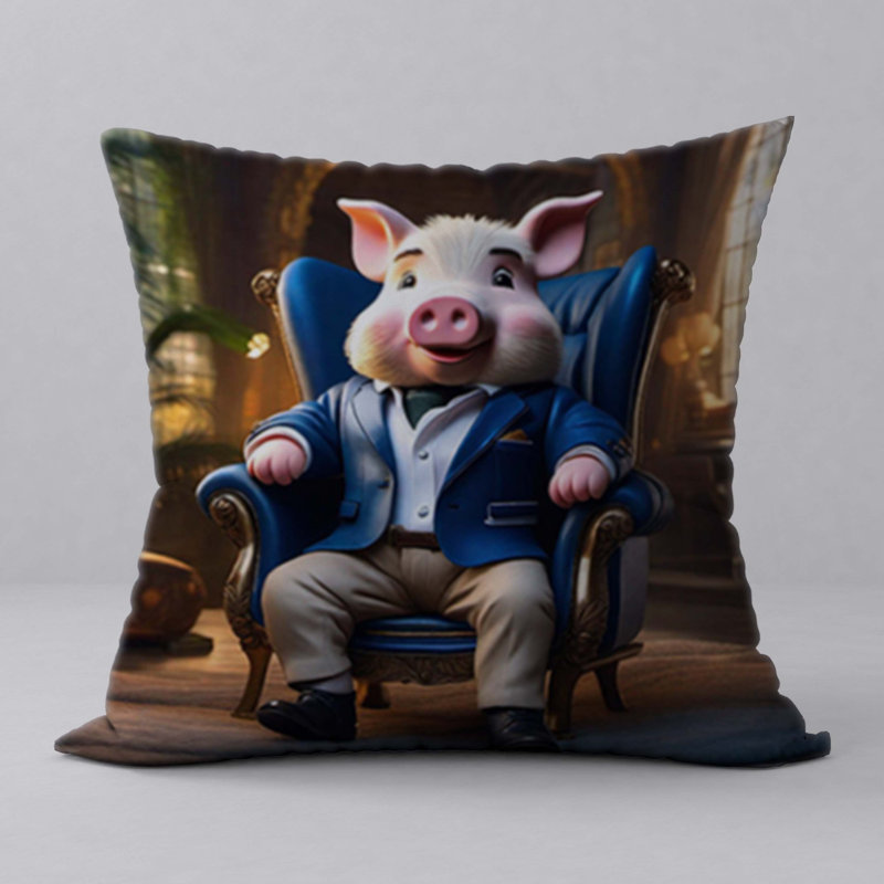 Polyester Throw Square Pillow Cover & Insert