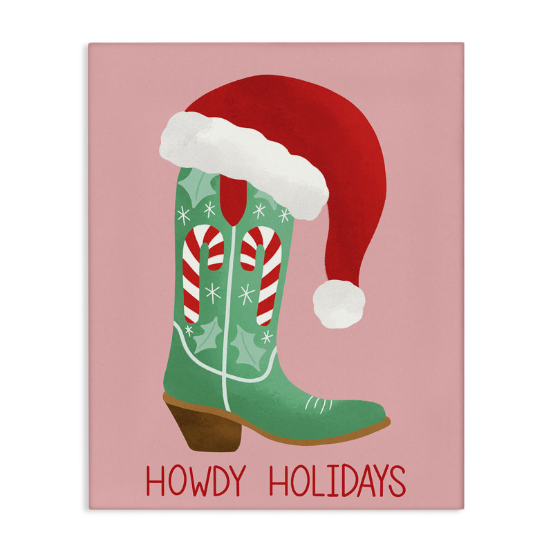 Art mural sur toile Howdy Holidays, par Taylor Shannon Designs, H 48 po x l 36 po
