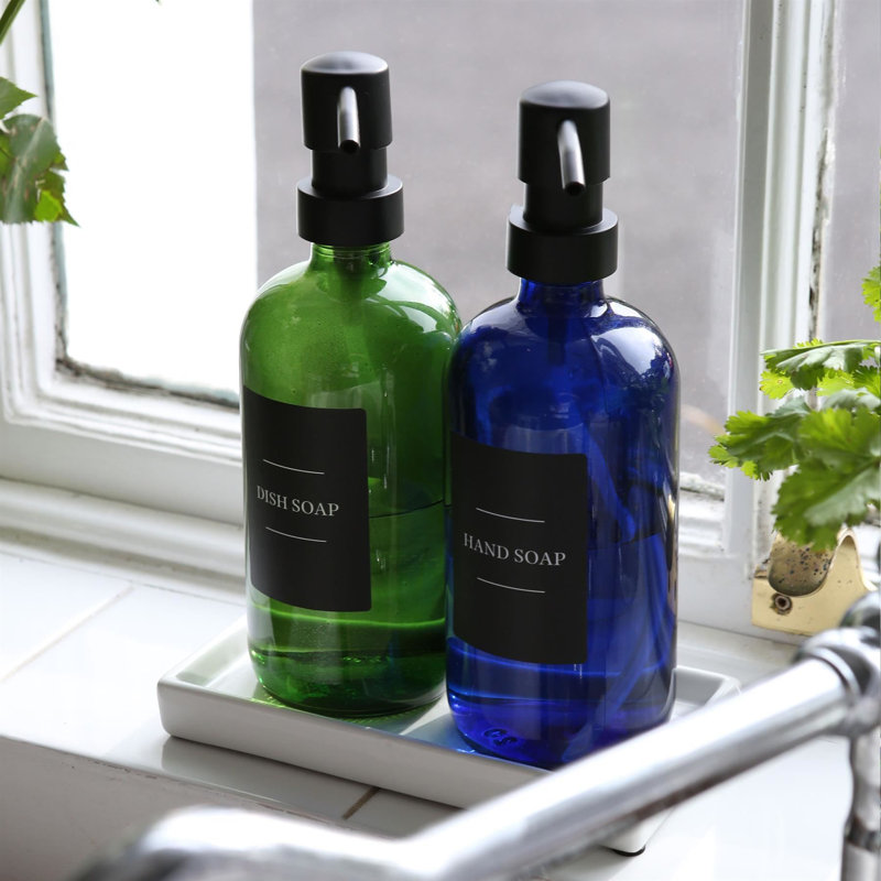 Soap Dispenser Labels - Pack of 3, Black