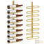 Open Shelving Wine Bottle Rack Brown