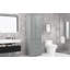 Grande armoire de rangement avec trois tiroirs pour salle de bain / bureau, gris-1295141941