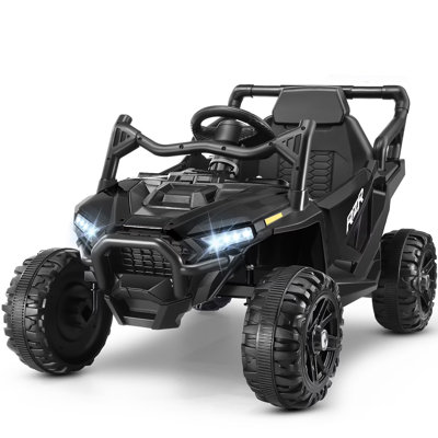 24 Volt Ride On Toys, Kids Utv Ride On Cars With Remote Control, 2X200W Powerful Electric Car With Bluetooth, Spring Suspension For Kids
