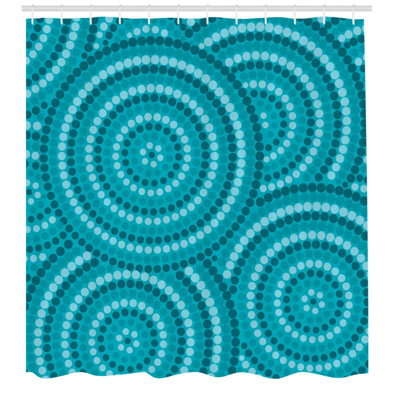 Ensemble de rideau de douche + crochets, H 69 po x l 105 po