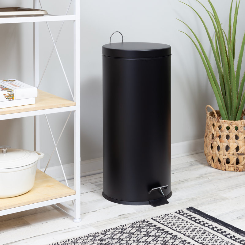 Poubelle à pédale 7,9 gallons Tyann Rebrilliant