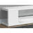 Tv Stand, 60 Inch, Console, Media Entertainment Center, Storage Shelves, Living Room, Bedroom, Glossy White Laminate, Clear Tempered Glass, Contemporary, Modern