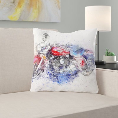 Outdoor Reversible Throw Pillow
