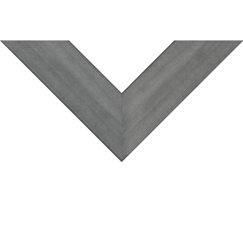 Cadre photo 5 x 7 de la série Gray Gray 741609, moulure en panneau de fibres à densité moyenne de 2 pouces, verre et support inclus, cadre de présentation murale pour art, affiches ou photos 