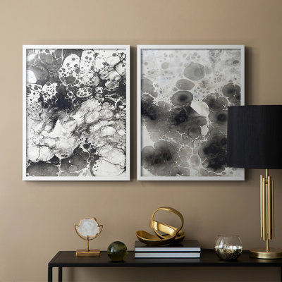 Marbling IX-Premium Framed Print -Ready to Hang - No Nails Required - No Nails Required -  Wexford Home, GDF102B-S12561-S2