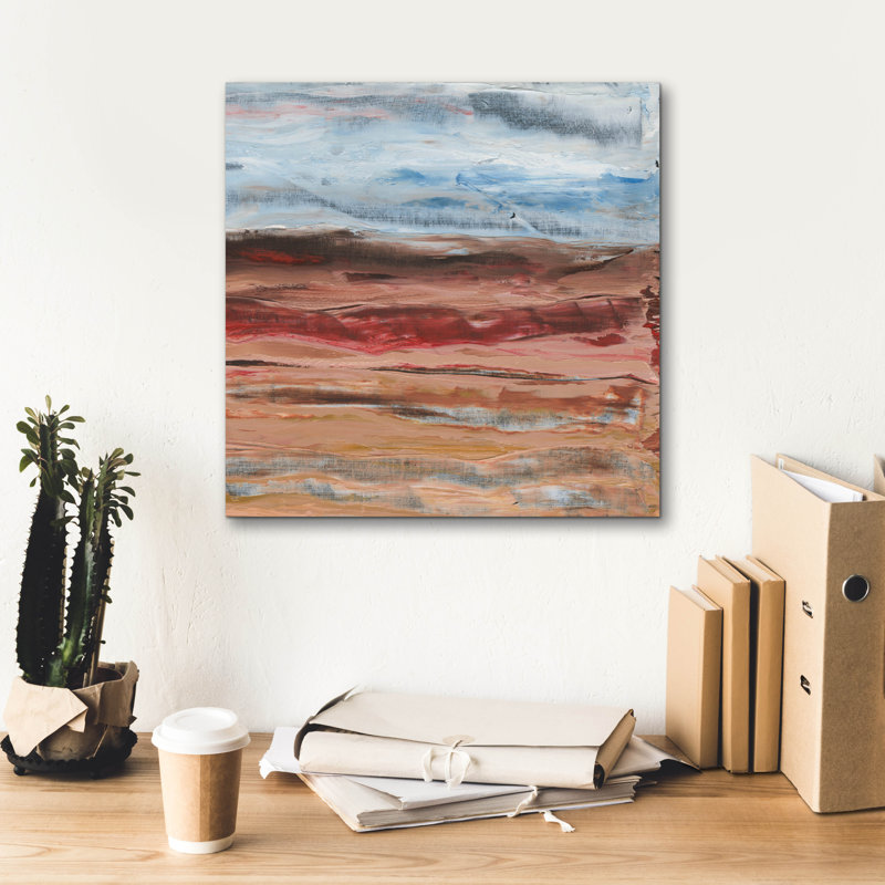  «Mars 2» par Alicia Longley, art mural sur toile, 18 po x 18 po