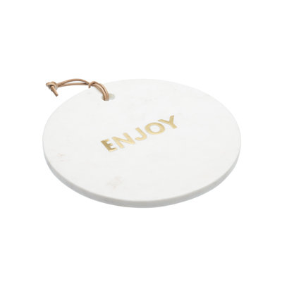 Artesá Round White Marble Cheese Board