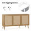 Buffet buffet avec 3 portes en rotin-1864140-21562521