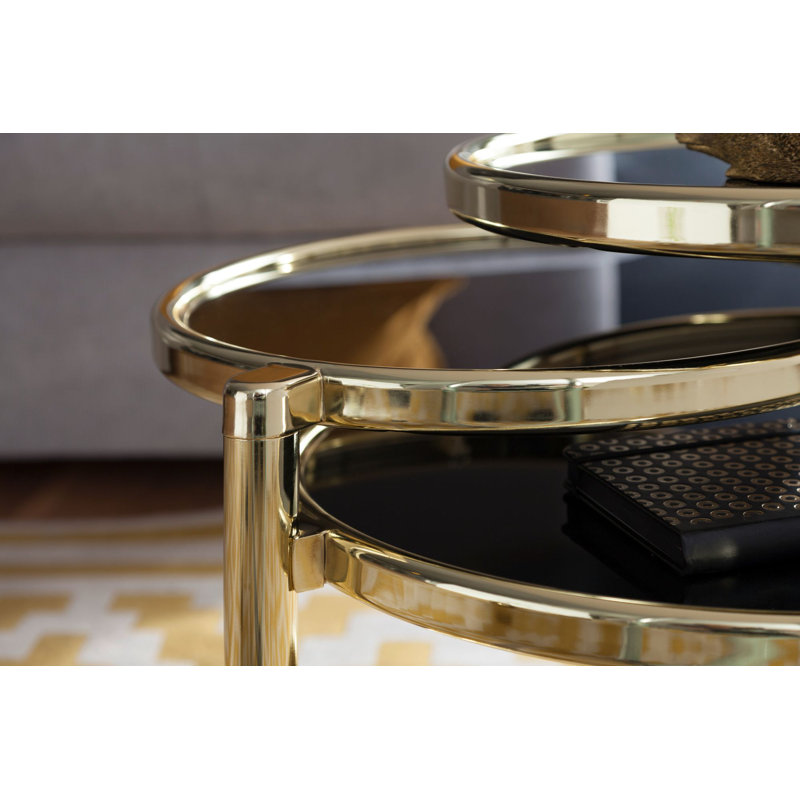 Pia Frame Coffee Table, Gold