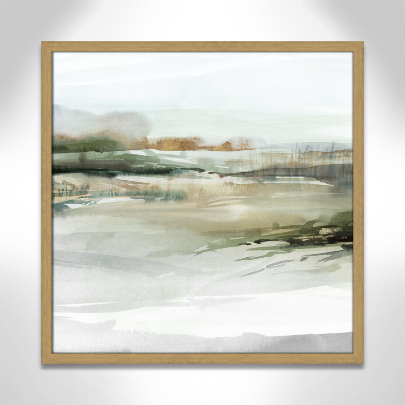 «Prologue II» par Isabelle Z, Grain de bois naturel, L 23,5 po x H 23,5 po, Impression encadrée