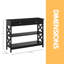 100Cm 3 Tier Console Table with Storage Shelves and Drawers, Entryway Furniture