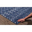 Tapis bleu marine / blanc Dounia-733732706