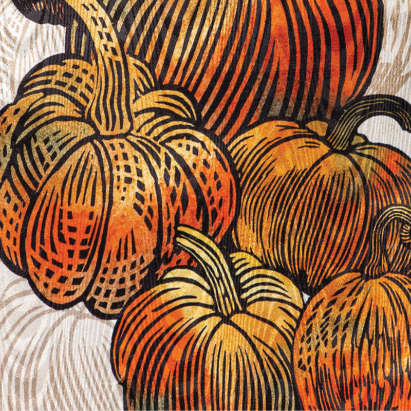 Magnifique drapeau de jardin moiré citrouilles