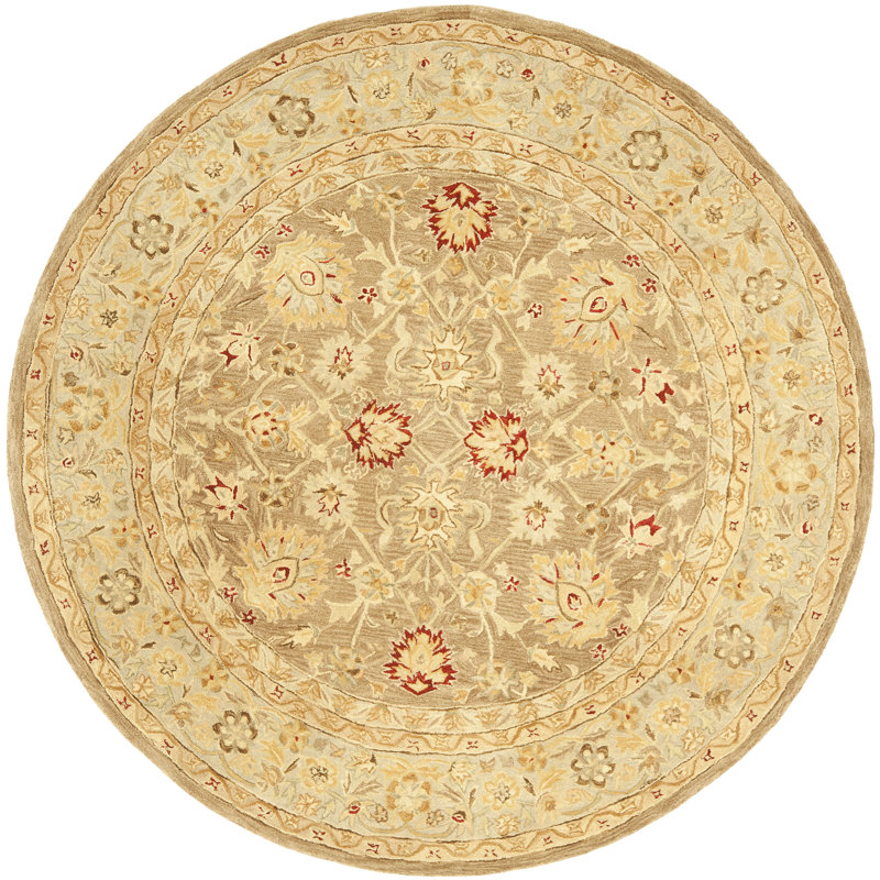 Soho Hand Tufted Wool Oriental Rug, Round 8'