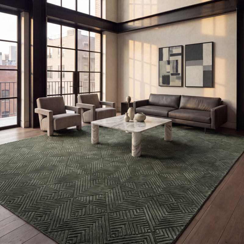 Tapis géométrique Theodis Revive Performance, Rectangle 10 pi 6 po x 14 pi