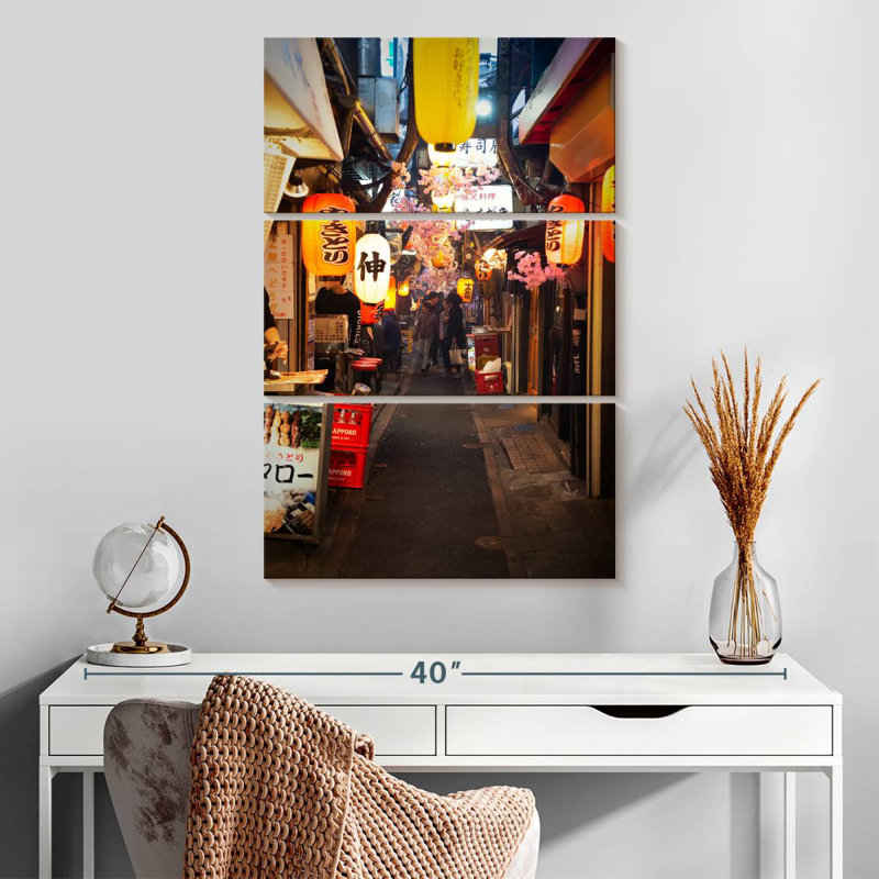 Tokyo Omoide Yokocho By Night, 32" H x 20" W