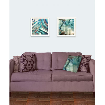 Set Of Two Earth Tones I And Sea II 1 Framed Print Wall Art