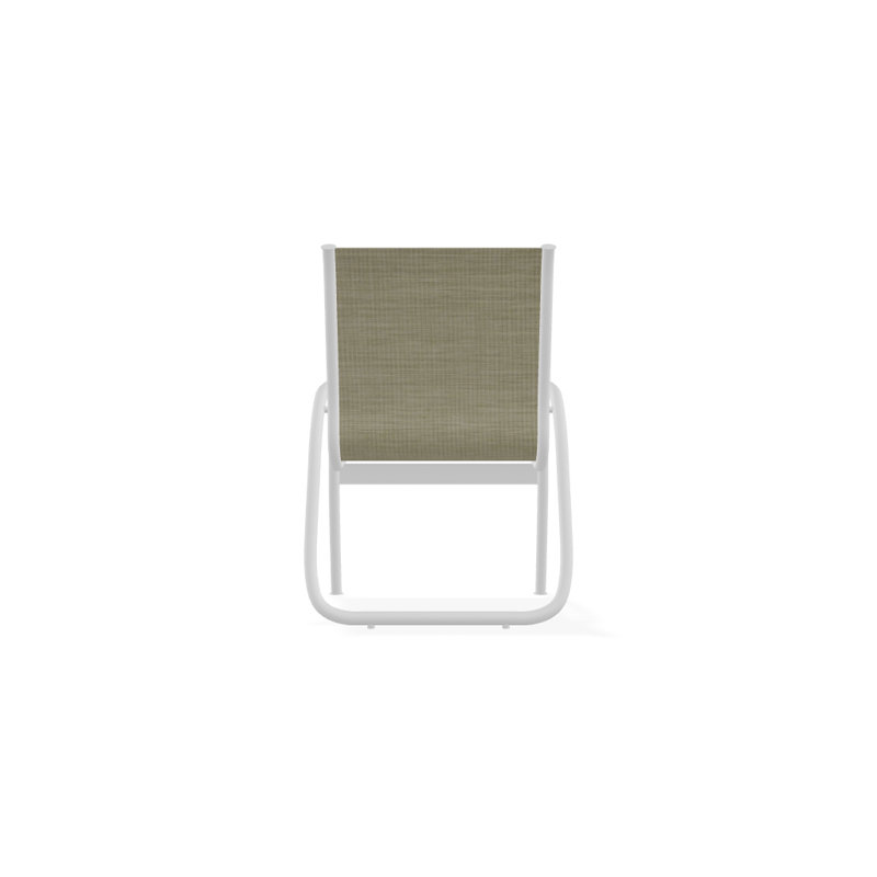 Fauteuil de patio Gardenella, Bristol taupe Sunbrella®, Blanc texturé