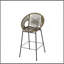 Tabouret de bar d'extérieur vert Ferrara, ensemble de 2