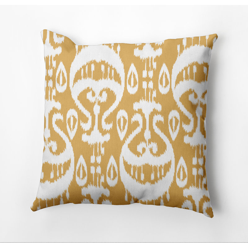 Housse de coussin d'extérieur carré Happy Hippy, H 18 po x l 18 po, Or