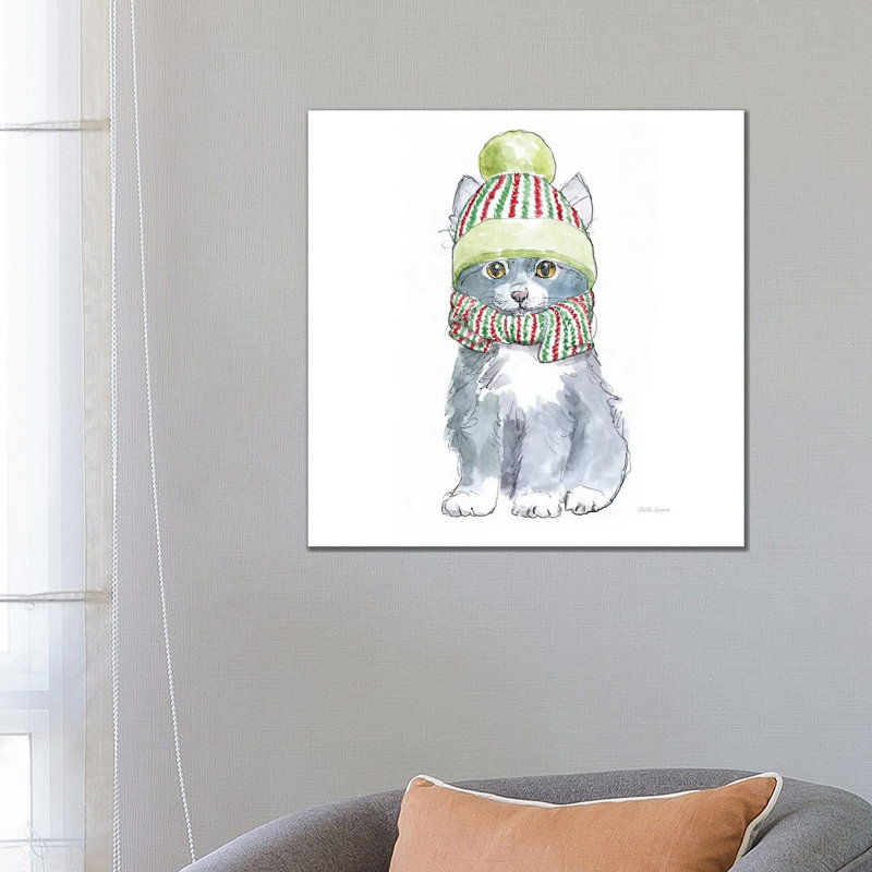 Christmas Kitties II Square by Beth Grove - Wrapped Canvas Print, 66.04 cm H x 66.04 cm W x 1.91 cm D