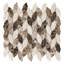 Channing x 2,5 po Carreau de mosaïque allongé aspect pierre aspect marbre poli naturel pour mur et plancher-50210666