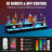 LED Liquor Bottle Display Shelf, Bottle Display Shelf Bar Shelves with Remote & App Control, 16 Colours, 4 Music Modes