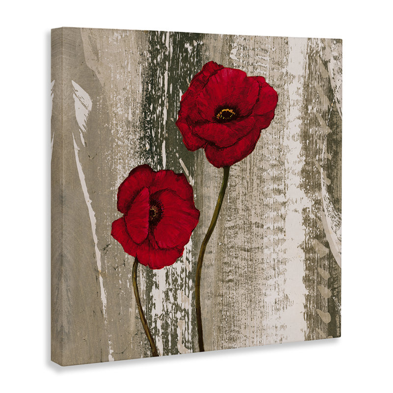 «Rustic Red Anemones», art mural sur toile par Brian Foster bp-765_CN, H 24 po x l 24 po