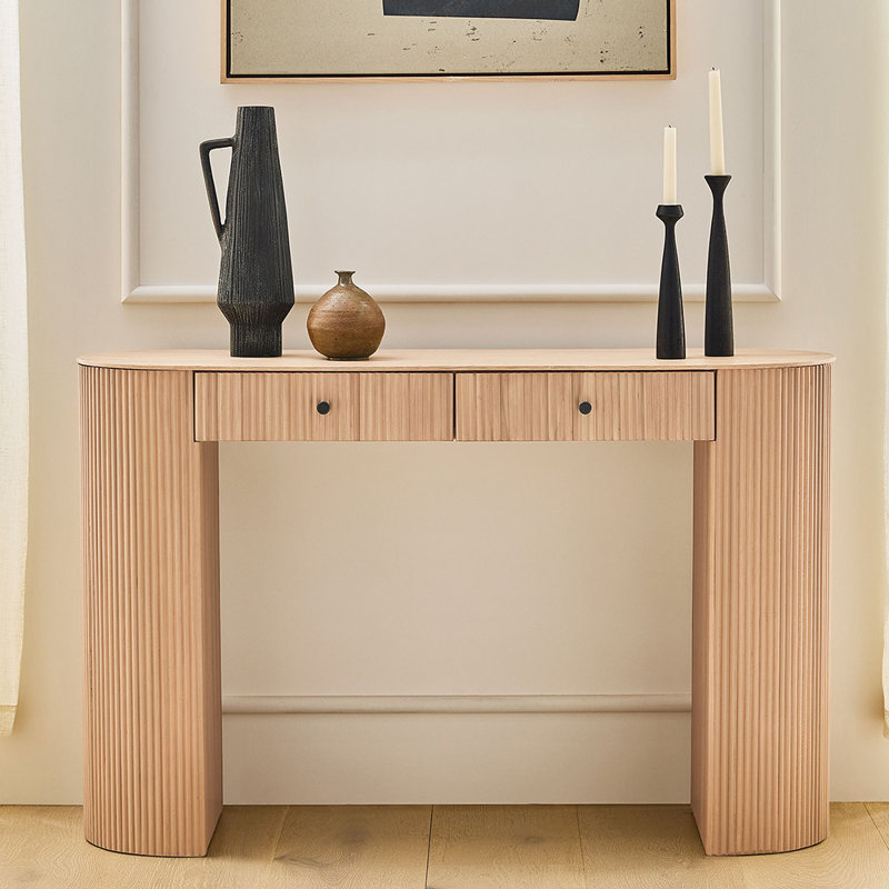 Console moderne de style nordique, H 29,9 po x l 55,1 po x P 15 po