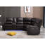 Canapé modulaire en cuir respirant 3 pièces Vardie-100537876
