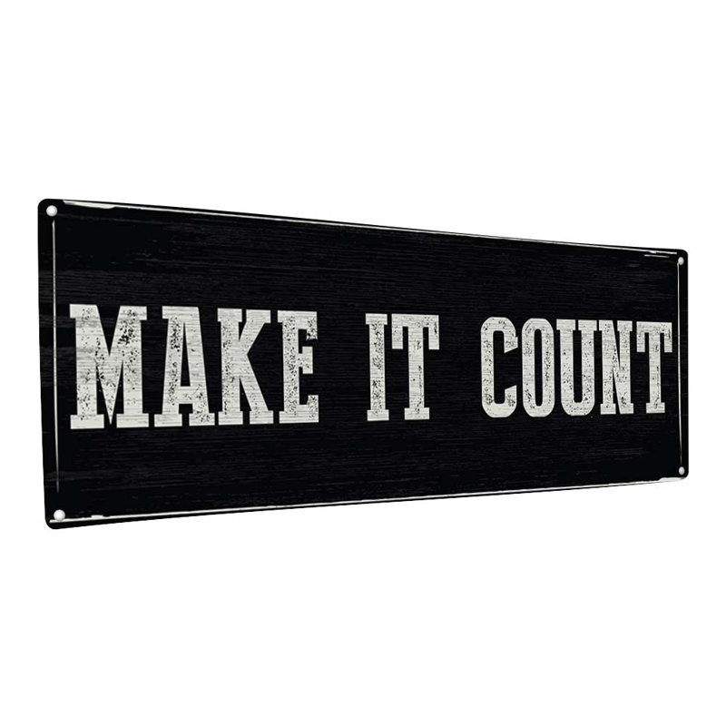 Wall Decor on Metal, 5.75" H x 15.5" W x 0.04" D