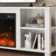 Crédence de rangement Brayanna avec foyer électrique inclus-1340300563
