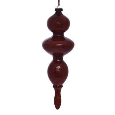 Deyjah 14" Wood Grain Bubble Finial Ornament