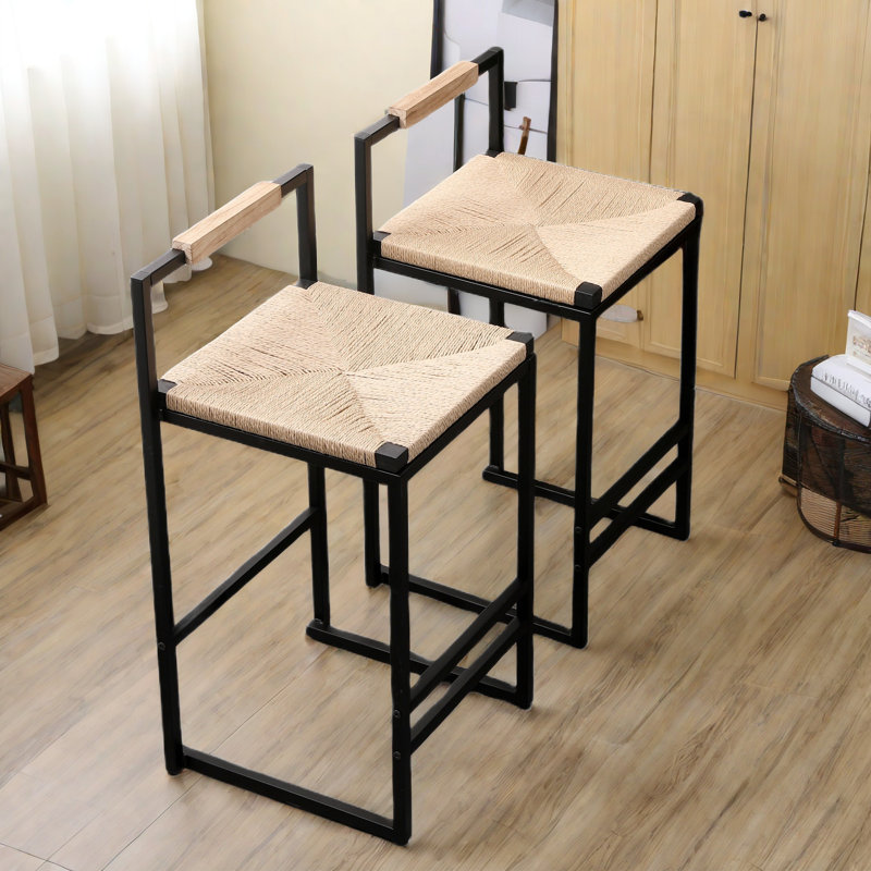 Vanwagoner Of 2 With Backrest And Footrest, Metal Frame