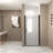 Pivot Shower Door With Aluminum Frame, Half Frame Shower Door For Bethroom-125293285