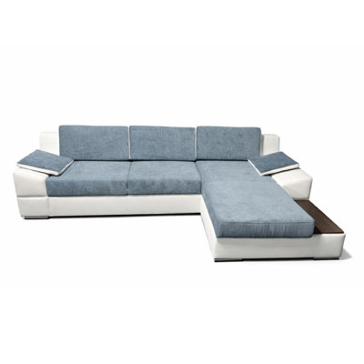 112'' L-shaped Sleeper Sectional With Storage