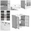 Meuble-lavabo moderne avec lavabo en céramique-568342321