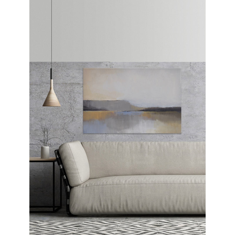 Gray Dunes V - reproduction d'art sur toile tendue, H 8 po x l 12 po