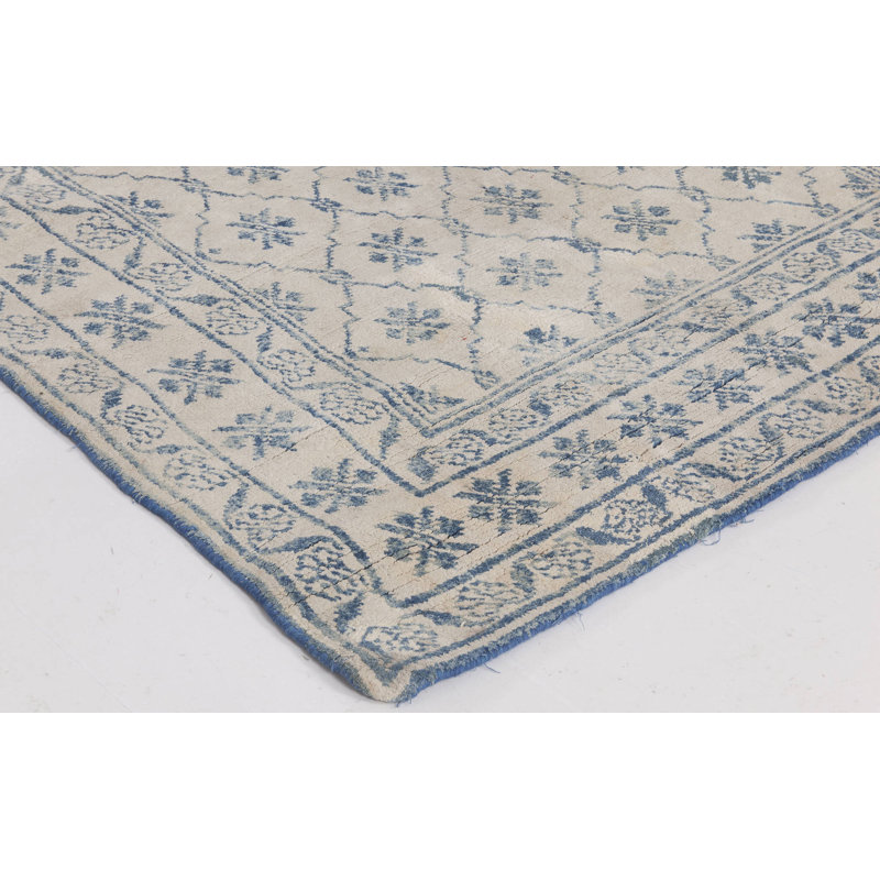 Antique One-of-a-Kind Rectangle 4' X 6'10" Hand Knotted Area Rug