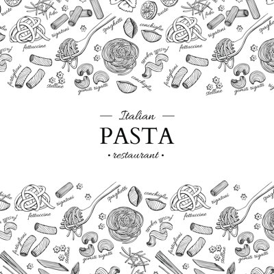 «Italian Pasta Restaurant», impression sur toile tendue