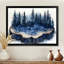 Forêt d'hiver sur bois, diapositive Harmony III - forêt, art mural-303944807-481710797-303944808