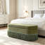 Repose-pieds ovale rembourré avec rangement, repose-pieds multifonctionnel et rangement caché-1504947000